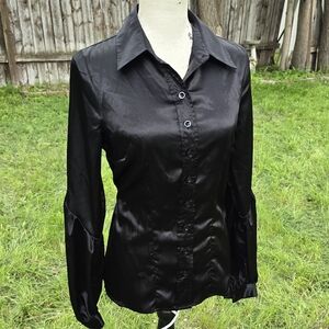 🖤 George Black Silky Blouse
